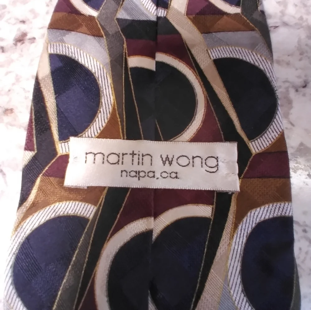 Geometric Patterned silk Ties - Multicolor